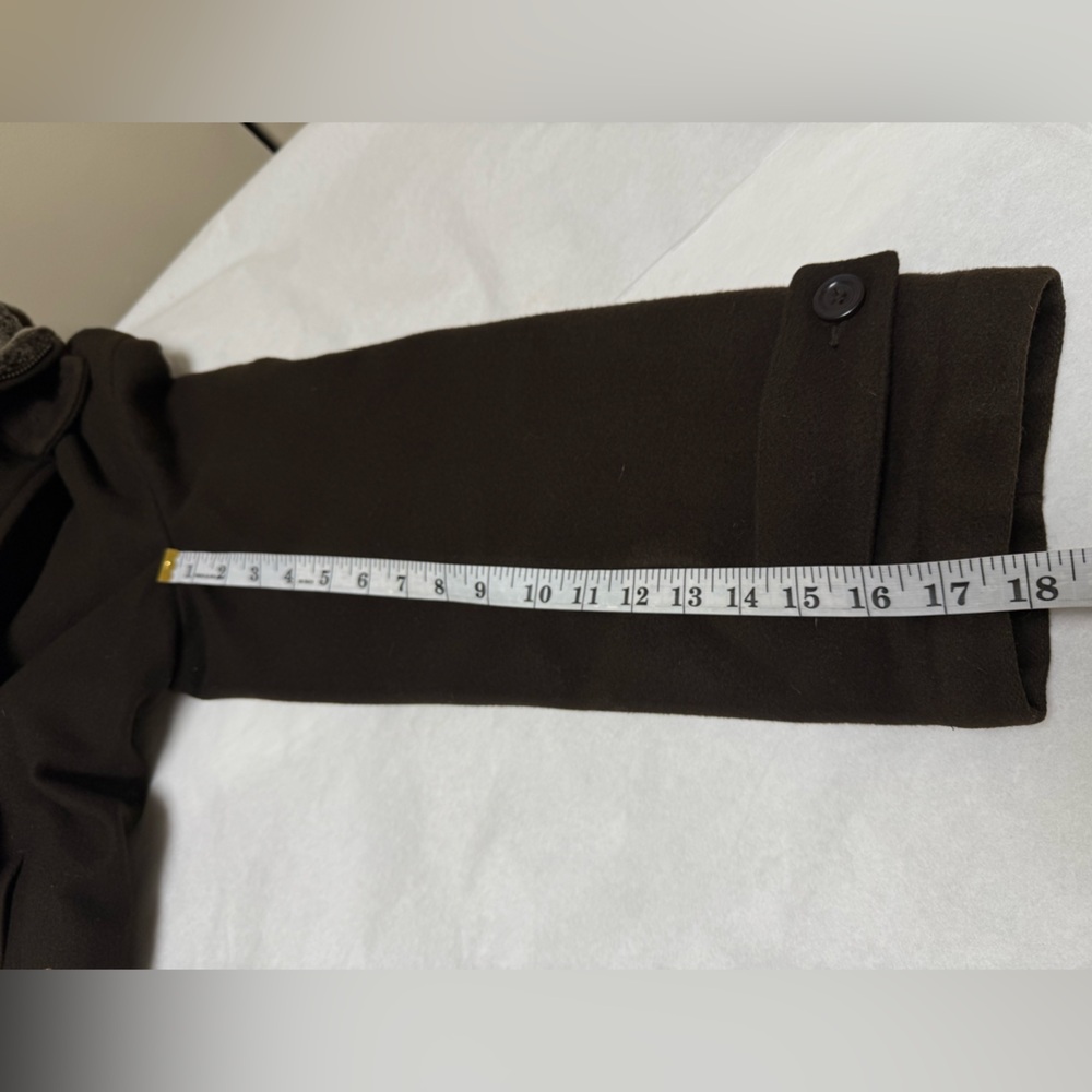Johnston & Murphy  × Vintage Wool Cashmere Button Car Coat Jacket ▪️ - Picture 9 of 15